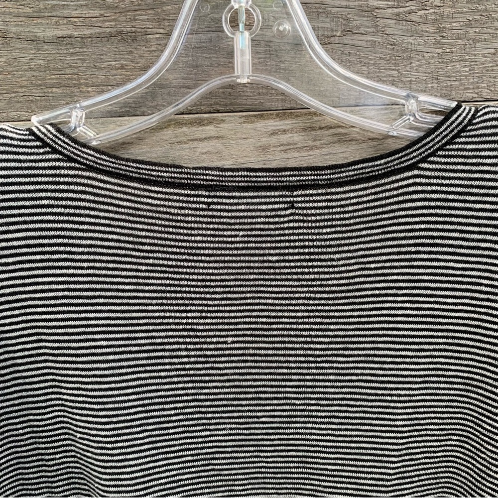 Nic Zoe Sweater Top Womens XL Linen Cosmo Cocktail Embroidered Striped - Picture 12 of 16